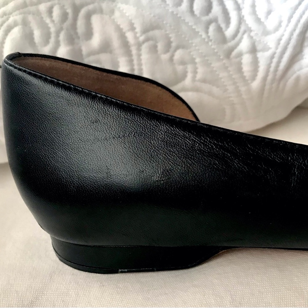 Cole Haan Black Amalia Flats Leather D’Orsay 10B EUC - Picture 14 of 16